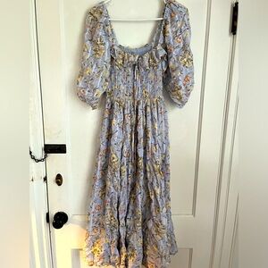 Free People floral midi dress